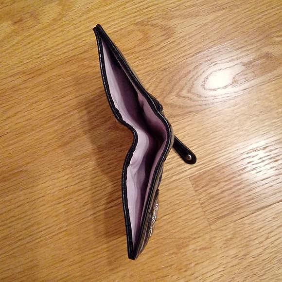 COACH Black Zebra Metallic Wallet - Picture 4 of 8